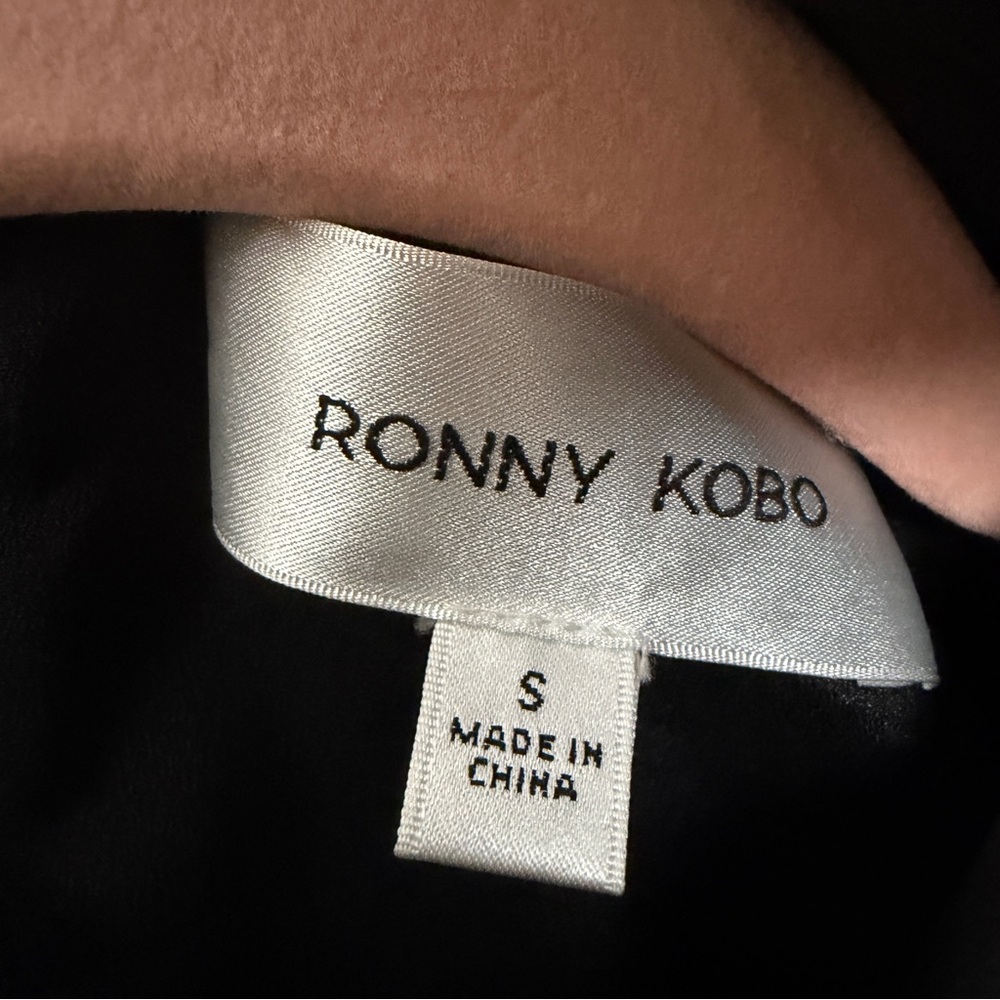 RONNY KOBO Arlet Bow Top - Black size S - Picture 8 of 8